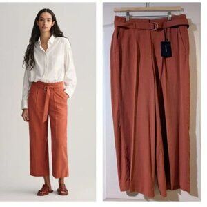 NWT Gant | Wide Leg Cropped Belted Pants